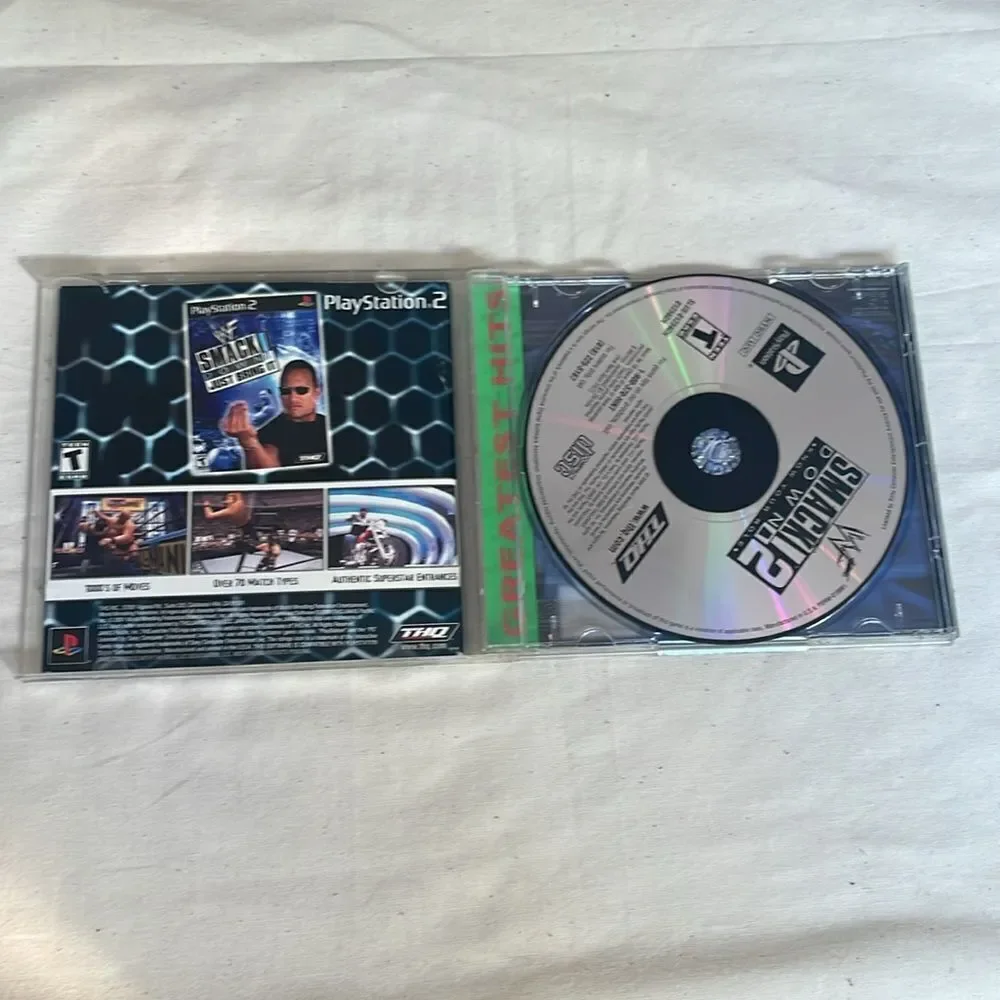 VIDEO GAME PS1 WWF SmackDown 2 Know Your Role (2000) Vintage Sony PlayStation 1